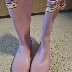 Hunter Pink Rain Boots